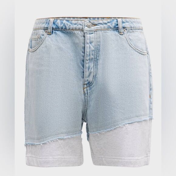 SER.O.YA Men's Tyson Denim and Terry Shorts Size‎ 36 in Skylight - Picture 11 of 11